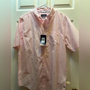 NWT Men’s Chaps Short Sleeve Button Down